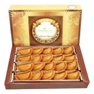 Ghasitaram Gifts Sweets- Dry Sweet Wheat Gujiya 600 gms Box at Rs.899